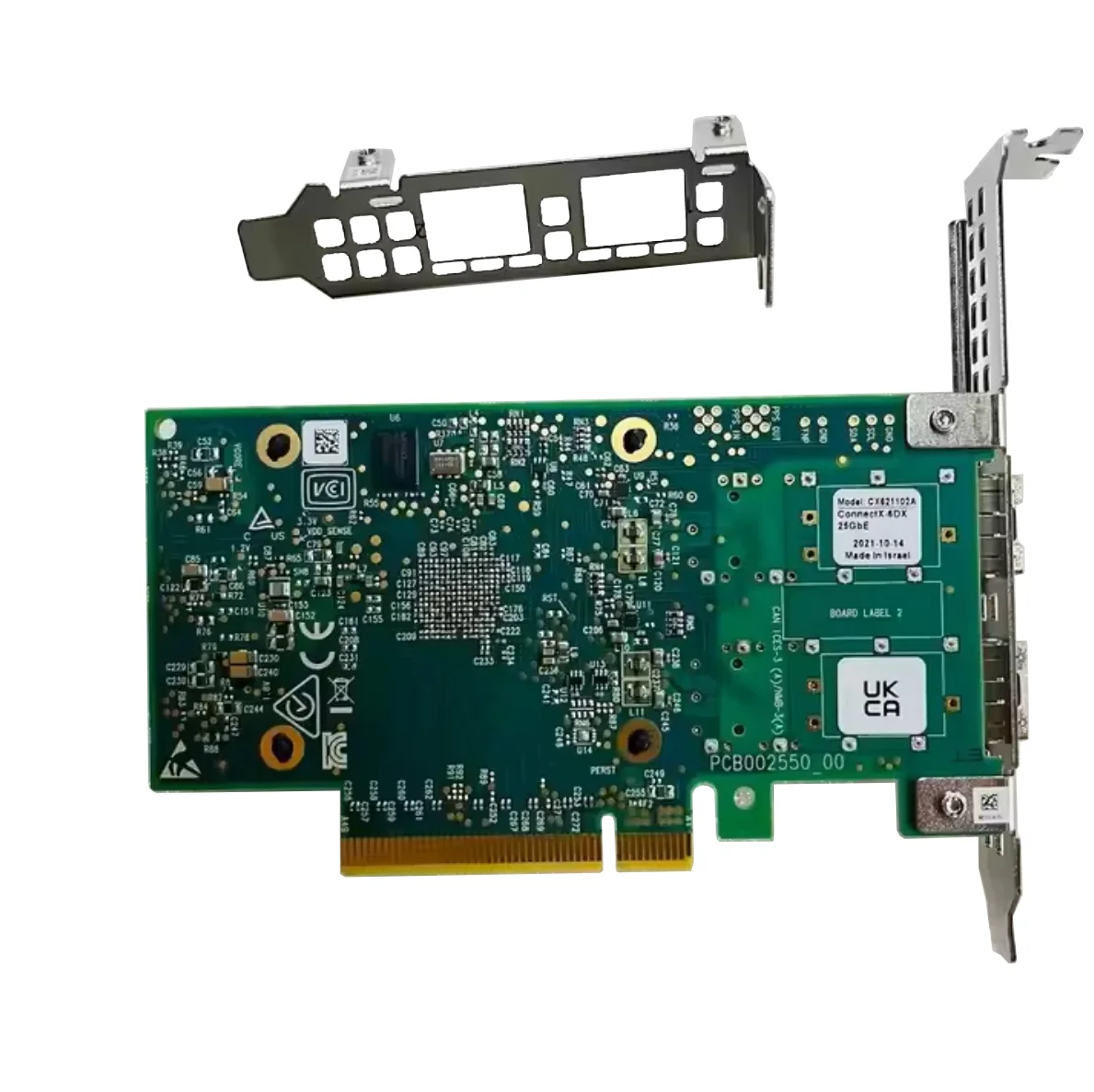 Mellanox ConnectX-6 Dx PCIe 3.0 Dual Port 25GbE Network Interface Card for Data Center and Cloud Computing