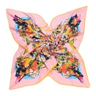 Handmade Silk Scarves European Style Fashion Stylish Custom Handmade Wholesales Ladies Silk Satin Scarf