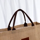 Handbag Tote Bag Shopping Tote Bag Custom Printed Logo Reusable Handbag Burlap Shopping Jute Tote Bag