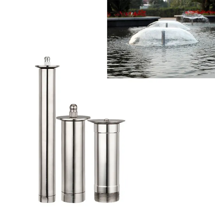 Elegant 1/2'' Stainless Steel 304 Mushroom Nozzle and Bell Ring Pond Water Fountains Stone Garden Products supplier
