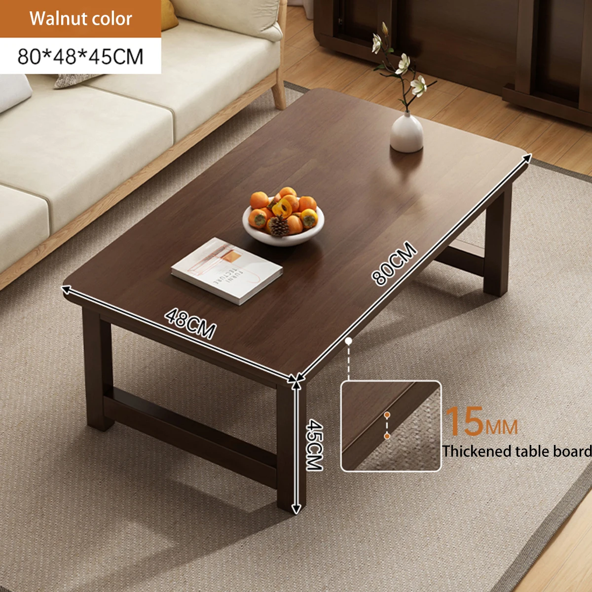 Chinese Modern style wooden leisure simple centre coffee table