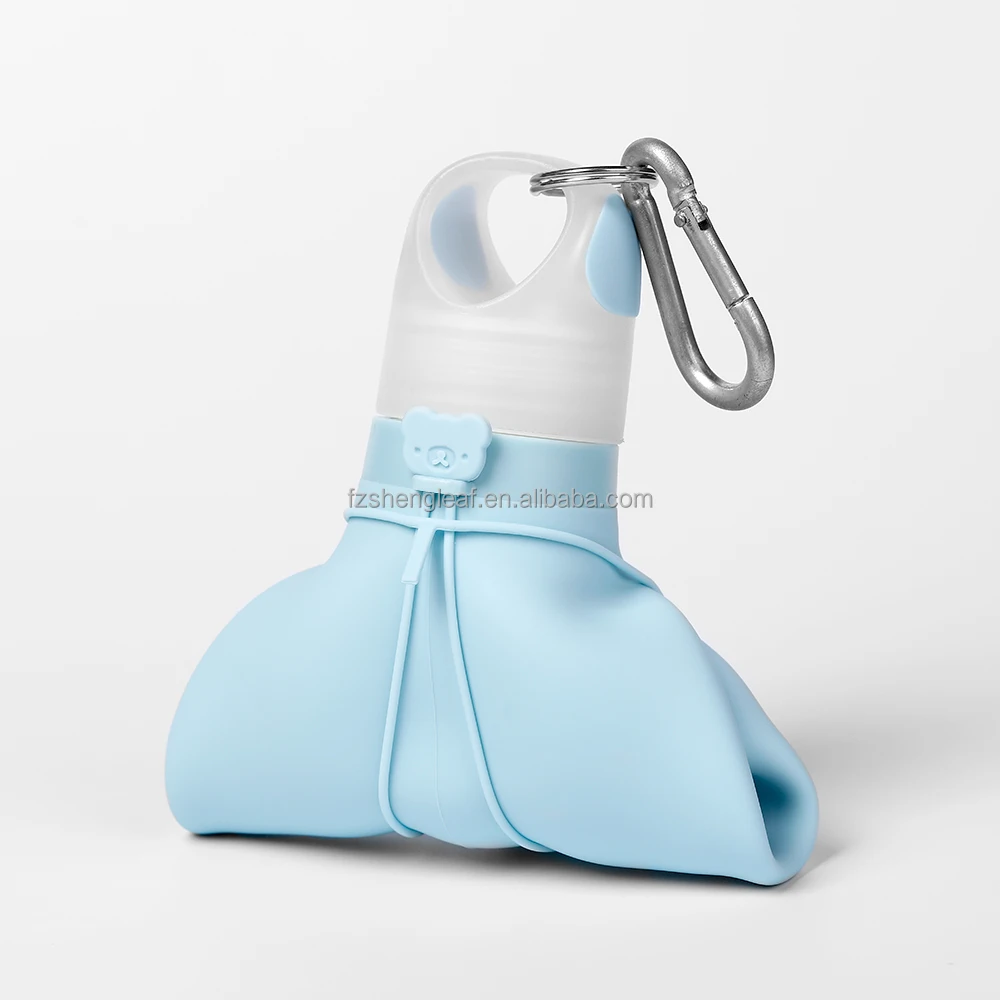 product silicone water bottle portable collapsible gym sports foldable outdoor travel leakproof bpa free food grade drinking reusable-7