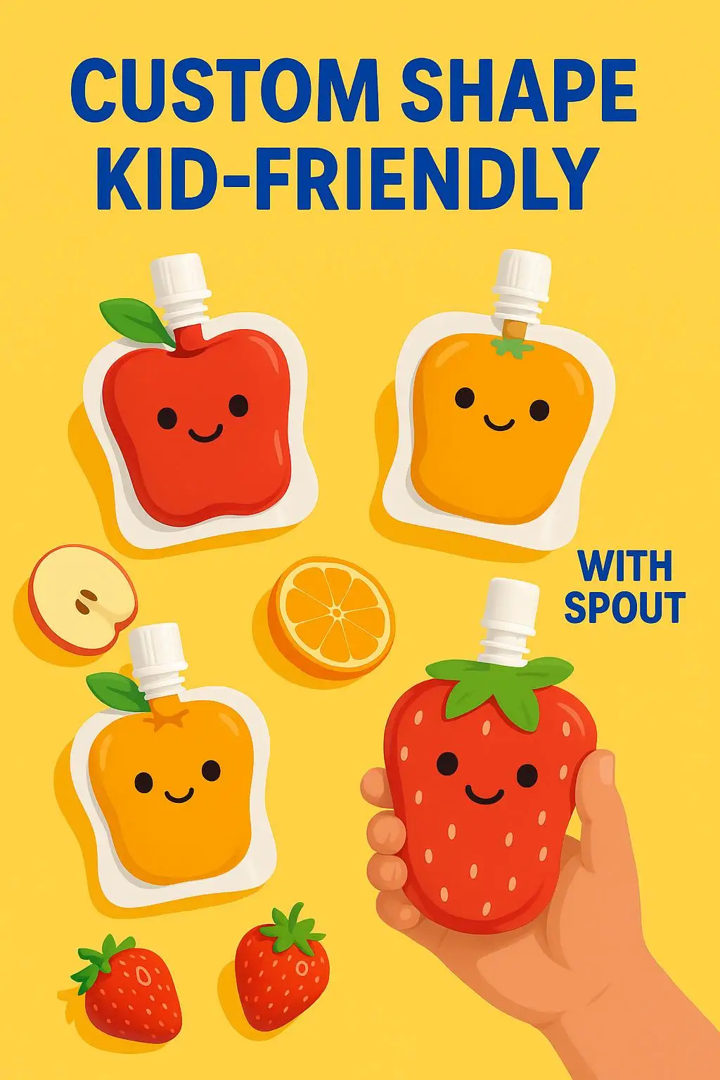 Wholesale Liquid Stand up Pouch with Spout for Children's Drink and Juice Packaging - detail 3