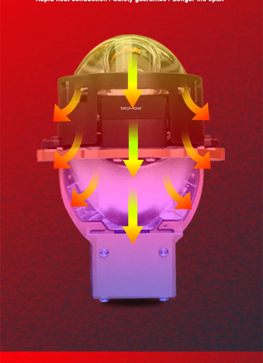 Cars 3 inch CSP chips Dual lens Projector lens bi led 75w 85w 100w 3 piece reflector bowl matrix bi led projector headlamp