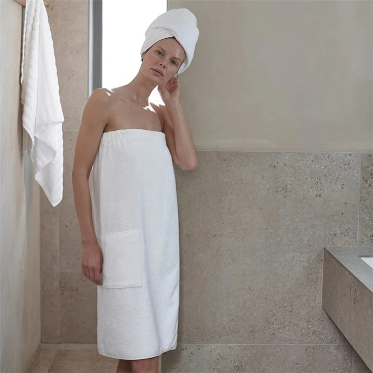 shower beauty body towel wrap 100% cotton spa body wrap towel