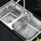 Product Family Factory Direct Sales New Product Family Kitchen White Double Bowl Sinks