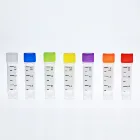 Best Selling Top Brand Medical Grade Polypropylene 2.0 Internal Cryovials With Red Cover Two-color Printing