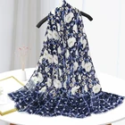 Print Cotton Scarf Cotton Scarf Women New Arrival Print Flower Pashmina Cotton Linen Women Scarf