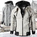 Hooded Hoodie New Men's Hooded Thick Hoodie Leisure Autumn/winter Jacket Leisure Outdoor Trench Coat