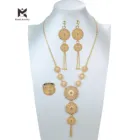 Necklace Earring Set Kami Deluxe Wedding Bridal Jewelry Necklace Earring Ring 3 Piece Set