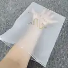 Bag Custom Logo Printing Slide Frosted Biodegradable Plastic Bag With Zipper For Clothing T-shirt