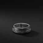Titanium Band Ring Titanium Simple Men Accessories Stainless Steel Metal Titanium Minimal Black Band Ring