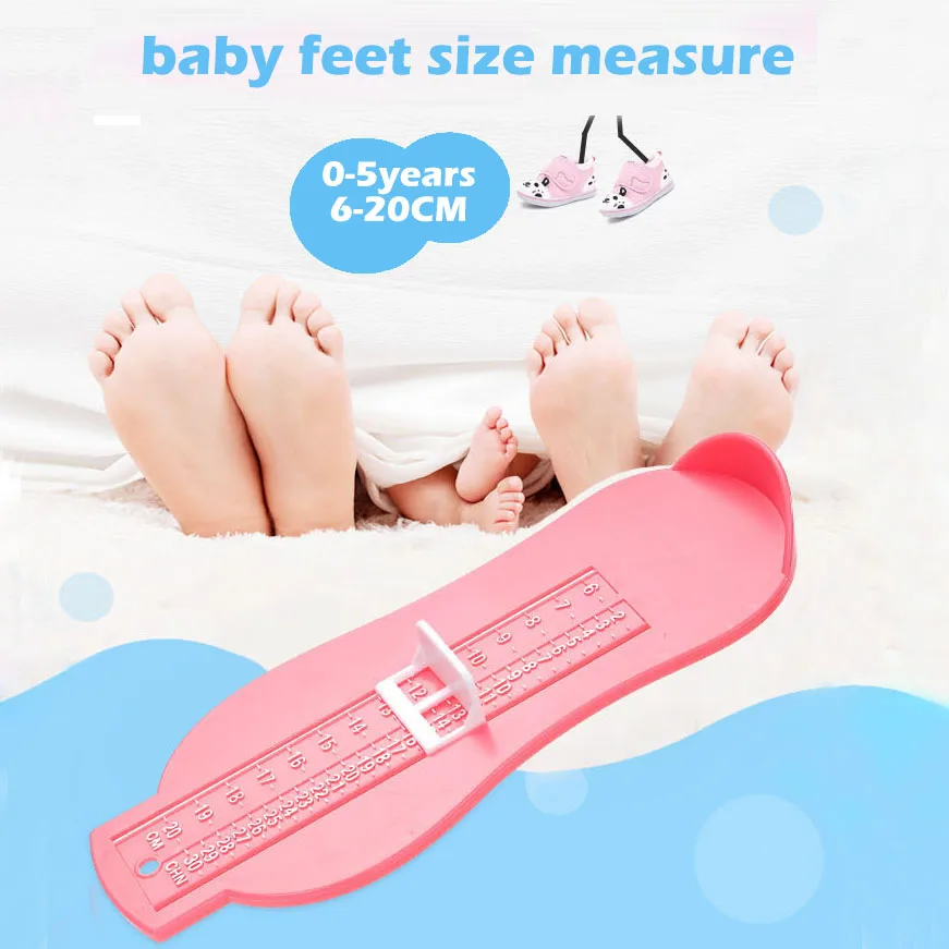 Powmag Dispositivo de medición de pie para niños Medida de Calzado para Ninos Medidor de Tamano Regla Herramienta Toddler Infantil Zapatos Nino Accesorios de Calzado Verde claro 