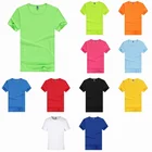 Fit S-3XL Plus Size Blank Custom Logo Unisex Quickly Dry Fit Polyester Gym T Shirts
