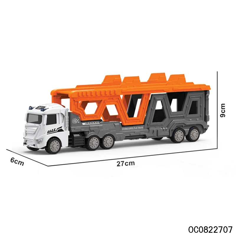 Toy trucks and trailers transport carrier  with mini alloy toy car for kids