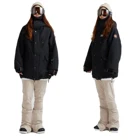 Suit Women Men High Quality Professional Fashionable Designer Black Ski Snow Suit Jacket Women Men