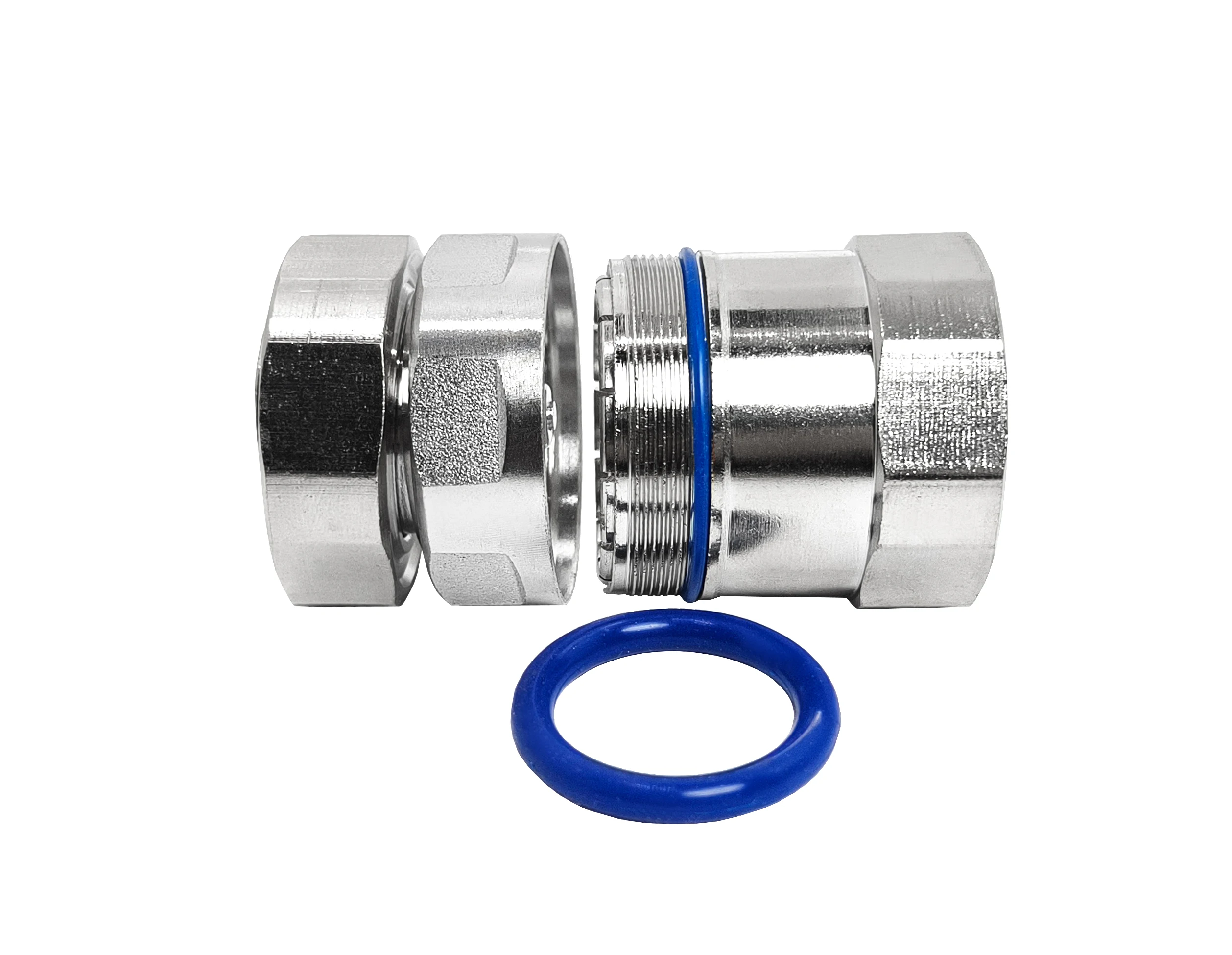 Factory Supply 7/16 Din Type Rf Coaxial Male Plug Clamp Connector for 7/8" Foam Cable 7/8 Feeder supplier