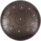 Drum Tongue Drum 10inches 11tones Stonegreen Percussion-instrument Steel Tongue Drum Tank Drum For Yoga