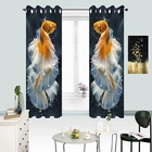 Peacock Animal Pattern Design Luxury Window Portable 3d Print Blackout Curtain For Living Room