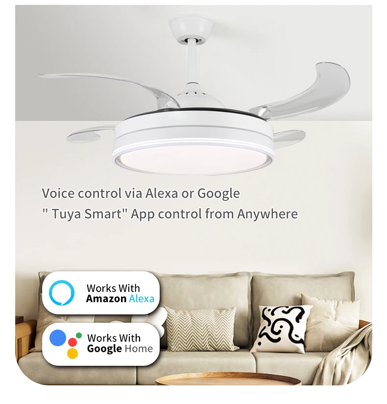 Bladeless Ceiling Fan, LED, AC85-265V 50, 4 pc - detail 22