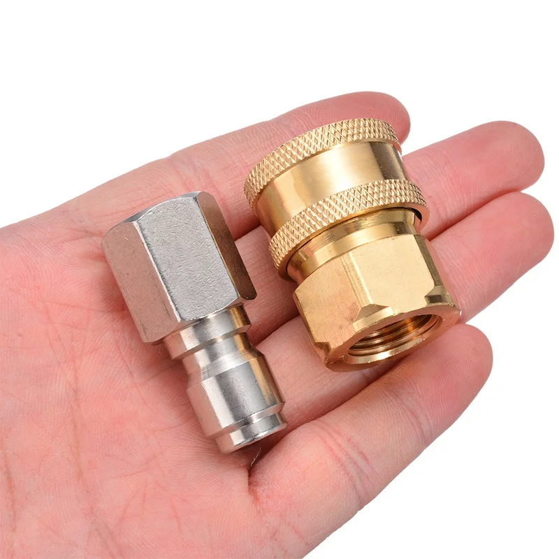 Pressure Washer Quick Release 14.8mm male to 3/8 female Brass Coupling 