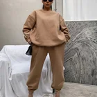 Custom Hoodie 2021 High Quality Comfy Cotton Custom Crewneck Sweatshirt Long Sleeve Casual Women Hoodie Set