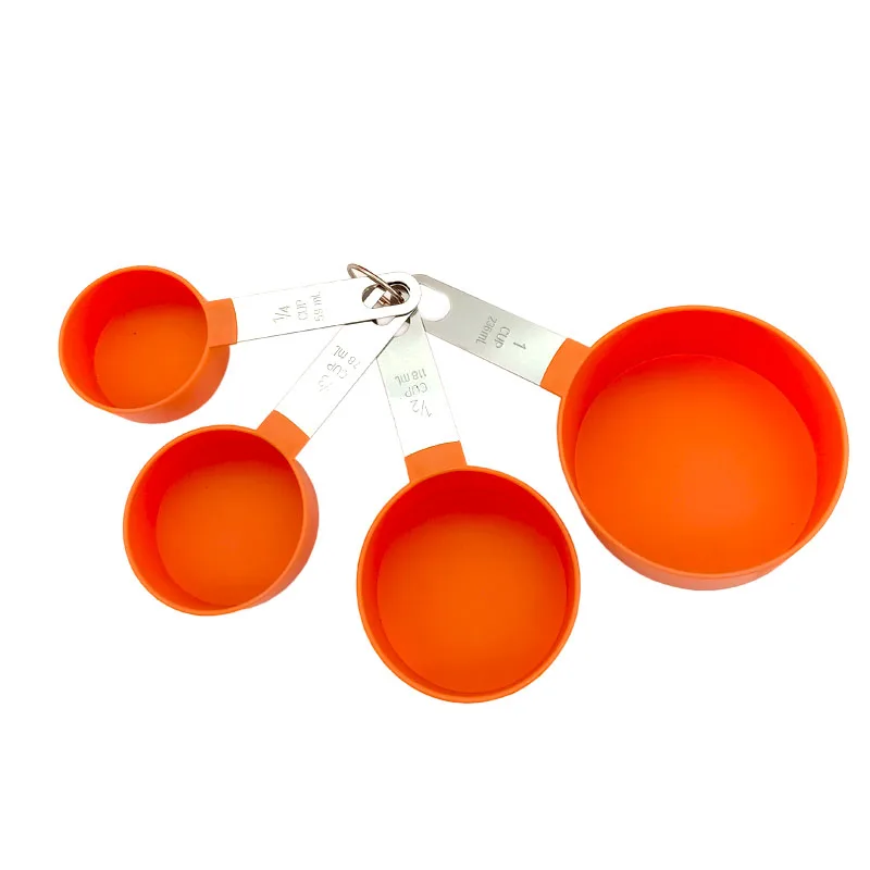 Hot Selling Kitchen Accessories Food Grade Plastic 4pcs Measuring Cup Set