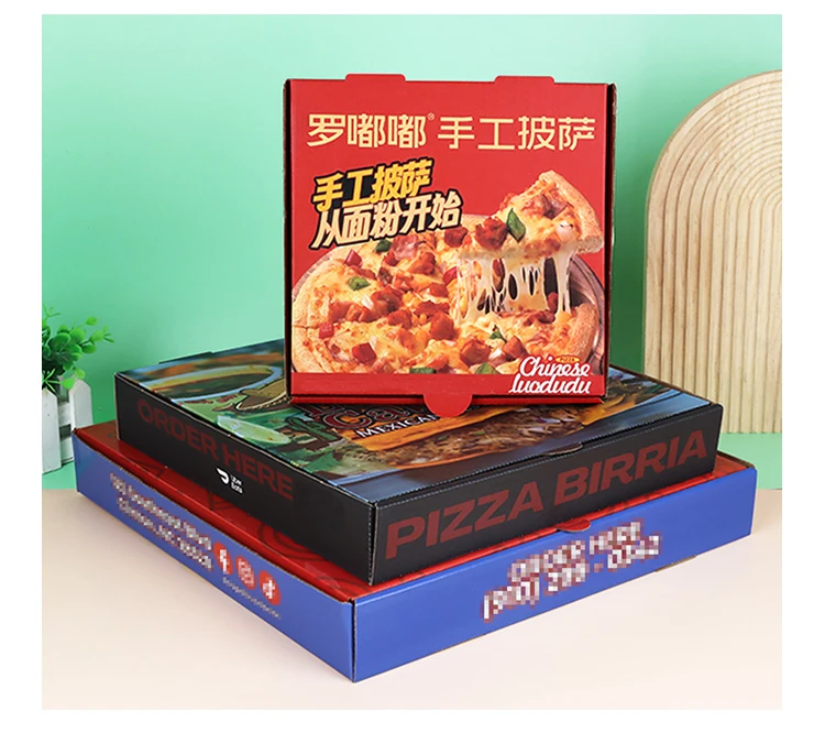 product factory price high quality custom biodegradable pizza box wholesale bulk carton pizza box high quality custom printed food grade-8