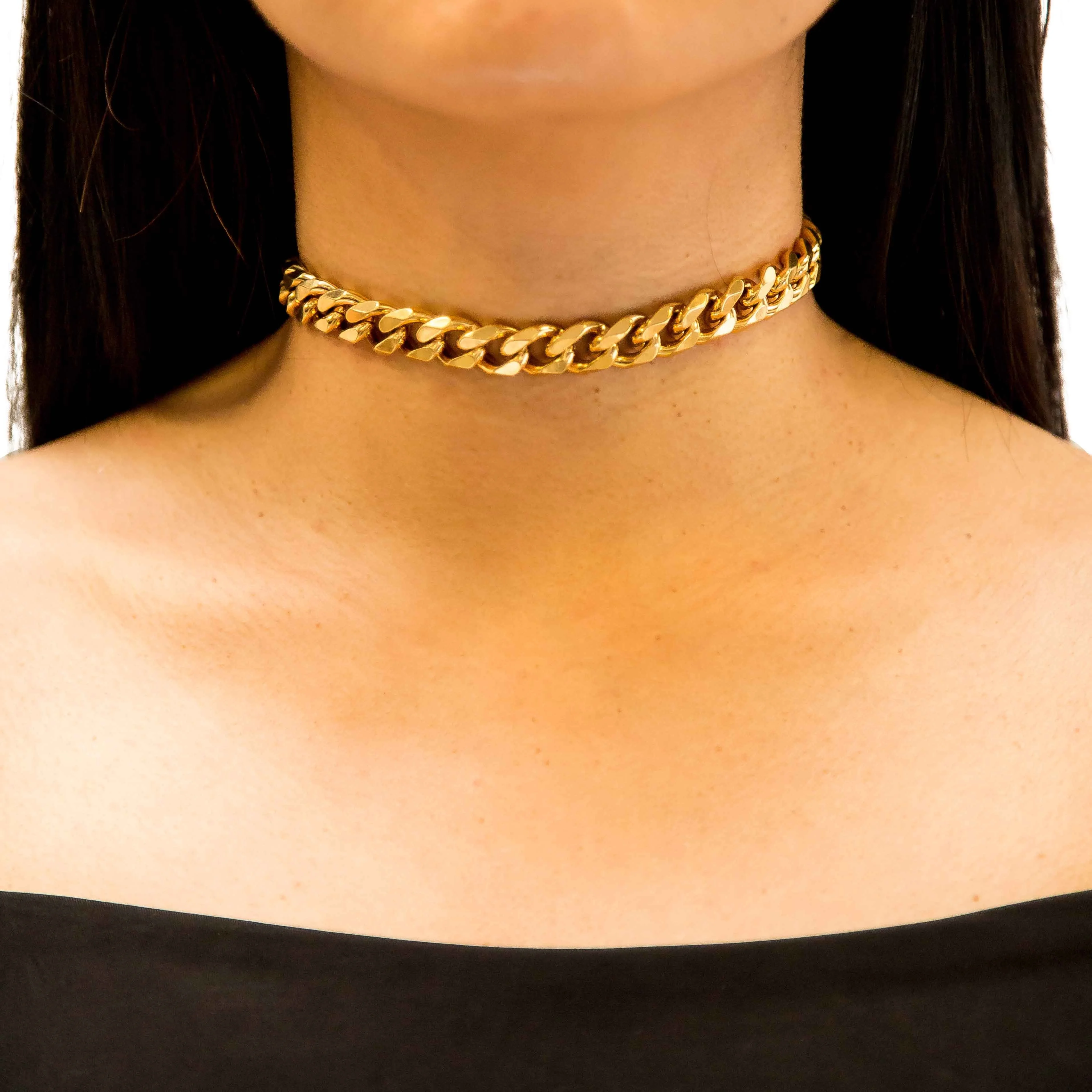 Stylish Choker Necklace Stainless Steel 