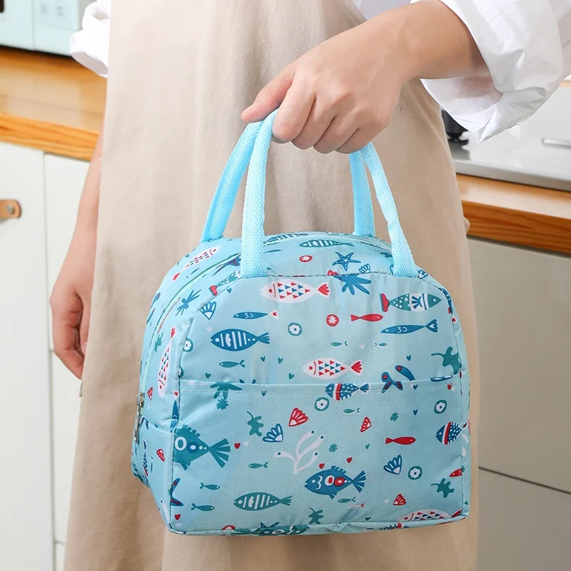 Latest Fashion Large Capacity Insulated Lunch Bag for Kids Adults Portable Handle Kitchen School Lunch Bag Free Shipping