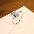 Cz Ring Diamond Rings High Quality Clear Stone CZ Silver Ring Diamond Ring Wedding 925 Silver Ring Women