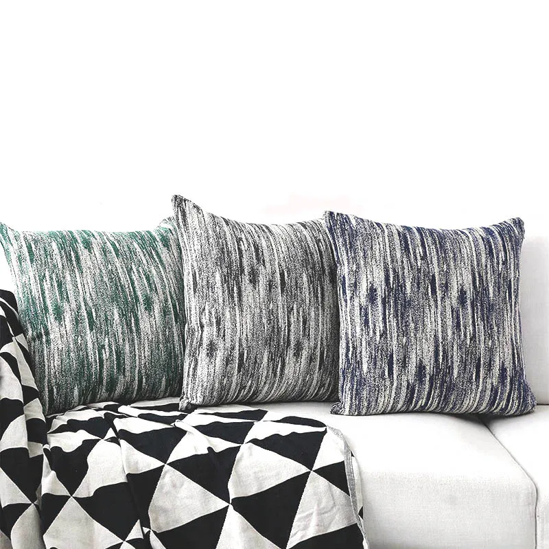 navy textured throw pillow