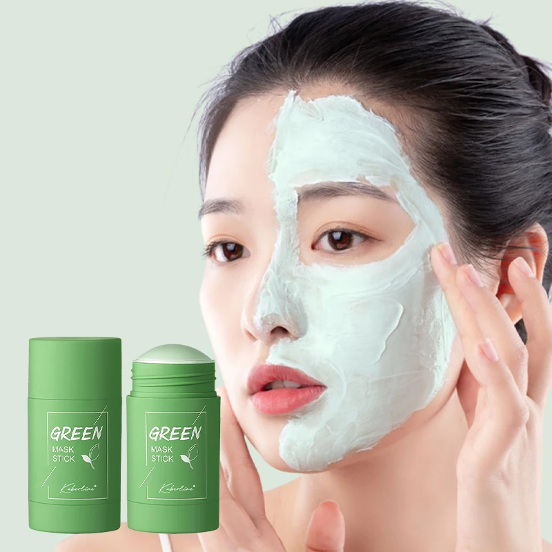 Green Tea Mask Purifying Clay Oil Control Cleansing Eggplant Stick Face