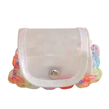 Sewn handbag mesh packaging bag circular button zero wallet points exchange purchase gift package