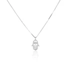 Silver Jewelry Hamsa Hand Necklace Fashion 925 Sterling Silver Jewelry Hamsa Hand Necklaces Silver For Women