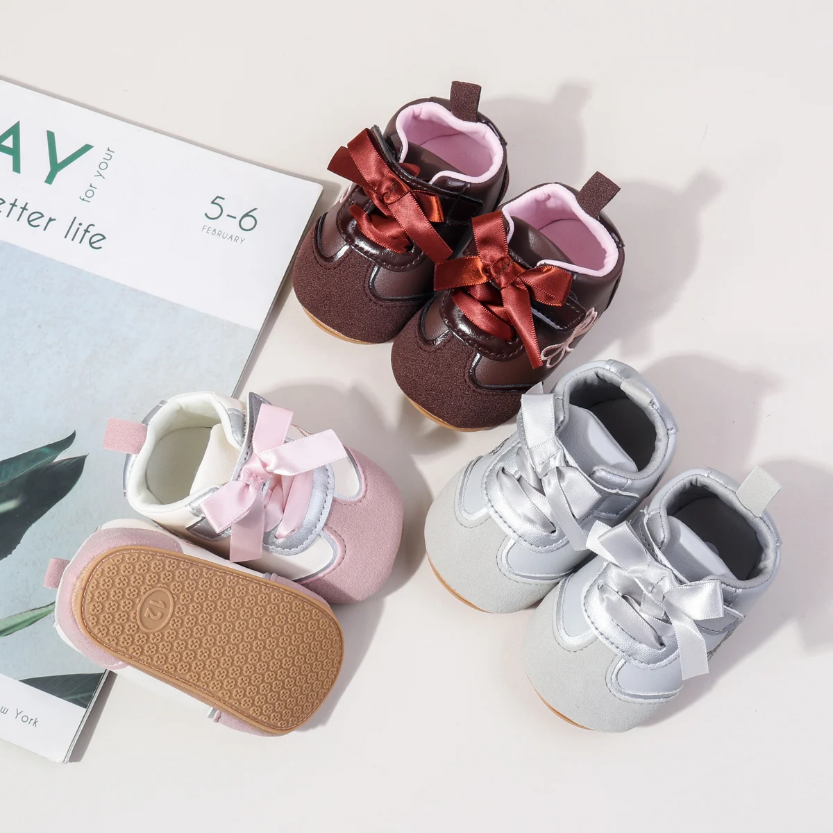 New Designs Hook&loop Design Anti-slip Soft Tpr Outsole Baby Girl Shoes Casual Sport Toddler Shoes manufacture