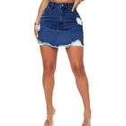 Skirts Skirt Women's Fashion Ladies Sexy New High Waist Waisted Jean Washed Skirts Denim Short Jeans Mini Skirt
