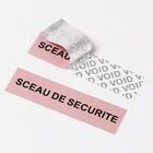 Silver Sticker Custom Printing Silver Void Sticker Warranty Sticker Void If Tampered