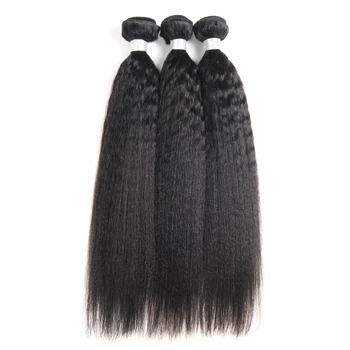 Methinks Hair Wholesale Kinky Straight Virgin Indian Hair Bundles Unprocessed Single Drawn Hair Weft