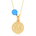 Necklace Necklaces Zodiac Jewelry Sign Necklace Diy Custom Gold Stainless Steel Zodiac Necklaces Pendants