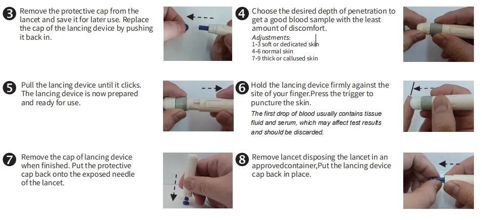 Mini Blood Sampling Use Medical Blood Lancing Device