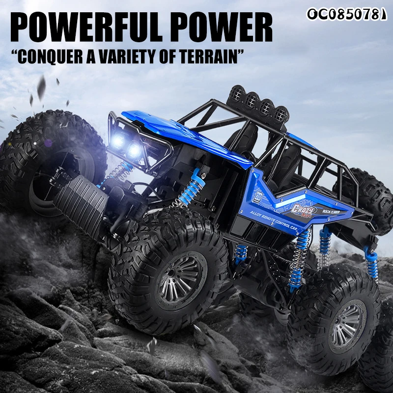 6 wheels climbing off road remote control 1:8 scale hot toy alloy the car model