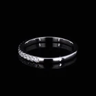 Wedding Band 10K White Gold Half Eternity Ring For Wedding Band