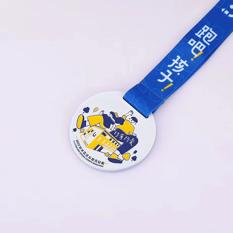 Manufacturer Design Custom Logo Zinc Alloy Metal Medal 3D Run Race Marathon Finisher Sports Medals factory