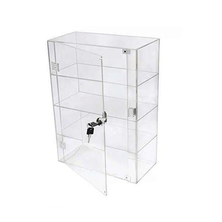 Rock Display Case-Acrylic Glass Curio with 12 Comparments 2-1/2