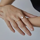 Silver Silver Rock Sugar Carved Glitter Sequins S925 Silver Transparent Diamond Ring