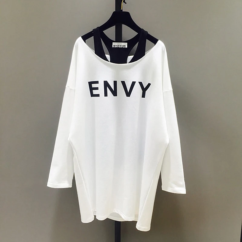Wholesale Women's Long Sleeve T Shirt Simple Casual Letter Print Two