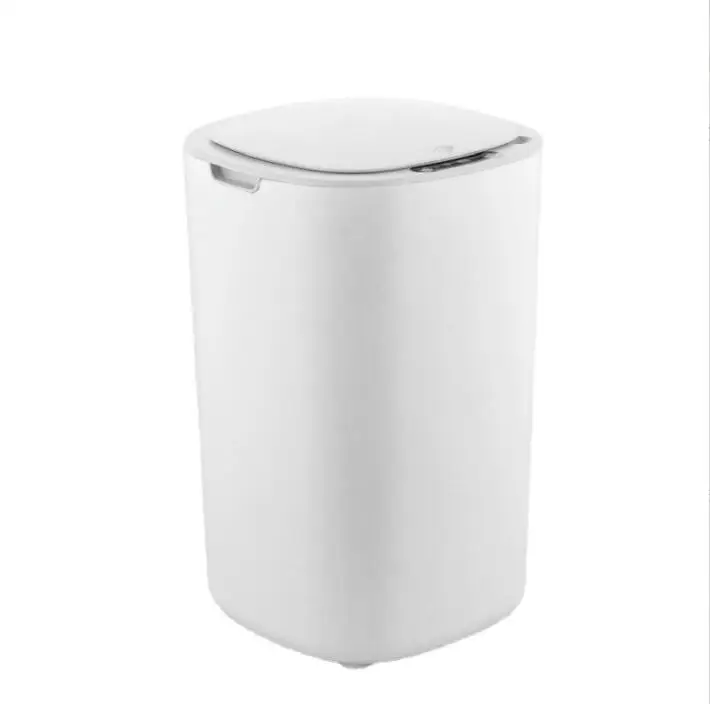 Cubo de basura inteligente Contenedor de bolsa de basura silencioso Sensor de movimiento infrarrojo Cubo de basura Basura eléctrica doméstica para baño Dormitorio Cocina Oficina 