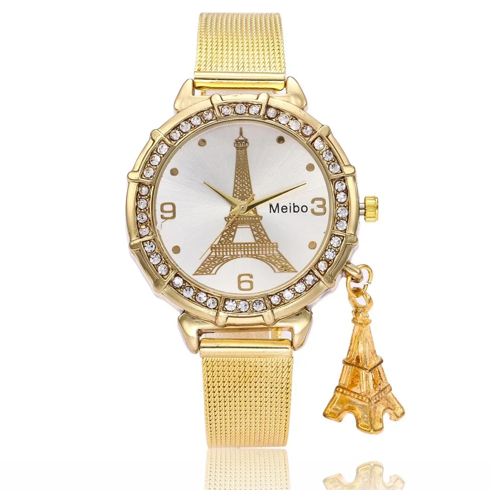 Custom Watch For Women's Iron Tower With Pendant Womens Fashion Watches Luxury Watch
