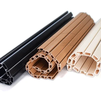 Custom Processing PVC Plastic Extrusion Shutter Door  Soft and hard co-extrusion